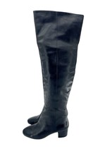 Aldo Boots Leather Heeled Knee High Boots Black Tall Block Heel  Sz 6 Ne... - £75.87 GBP