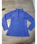 Columbia Blur 1/4 Zip Long Sleeve Shirt Women Small Lightweight Soft Out... - $34.30 CAD