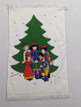 Vintage Cannon Hand Towel Christmas Carolers Tree 15x24 Inch - $29.95