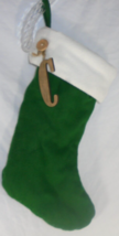 Green Felt Monogram Christmas Stocking Wooden Initial Letter &quot;C&quot; Target ... - $8.08
