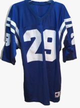 Eric Dickerson 29 Indianapolis Colts NFL Vintage 90s Champion AFC Blue Jersey 48 - $32.93