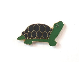 Green Turtle Pin Enamel Lapel Hat Tie Backpack Tac Testudines Vintage New - £3.12 GBP