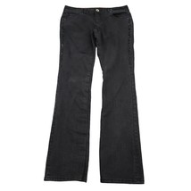 DNKY Pants Womens 6 Black Bootcut Low Rise Stretch Button Studded Denim Jeans - $28.59