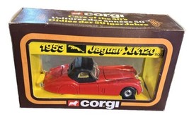 Corgi 803 Cars Of The 50&#39;s 1953 Jaguar XK120 - Red/Black Roof - Original... - $24.30