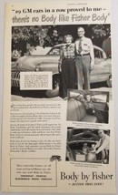 1950 Print Ad Body by Fisher General Motors Couple with New Buick - $13.48