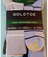 GOLDTOE Casual Long Crew Socks 6 Different Colors - $226.18 MXN
