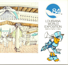 1984 World&#39;s Fair New Orleans Louisiana Street Drawing Postcard Chrome U... - £3.88 GBP