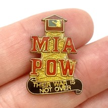 MIA POW Lighthouse Their War Is Not Over Veteran Hat or Lapel Pin 1in Vintage - £7.94 GBP