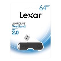 Lexar JumpDrive TwistTurn2 128GB USB 2.0 Flash Drive, Black (LJDTT2-128A... - $20.90 CAD