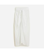 New J Crew Women White Convertible Beach Sarong Skirt Cotton Voile Sz XS S - £27.51 GBP