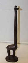 Cast Iron Giraffe Figurine Paper Towel Holder Toilet Tissue Stand Rustic... - £28.35 GBP