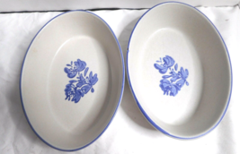 Pfaltzgraff Yorktowne Blue Floral Casserole/Bakers USA Stoneware 7 3/4&quot; ... - £15.73 GBP