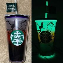 NEW Starbucks Halloween Raven’s Perch Glow in the Dark Cold Cup Tumbler ... - $670.81 MXN