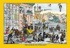 The March of Intellect - Turn of the Century Illustration of new fangled inventi - £17.29 GBP+