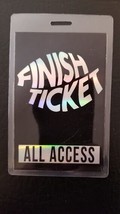 FINISH TICKET - FALL TOUR 2016 TOUR LAMINATE BACKSTAGE PASS - £55.31 GBP