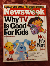 NEWSWEEK November 11 2002 Why TV Television is good for kids - £6.88 GBP