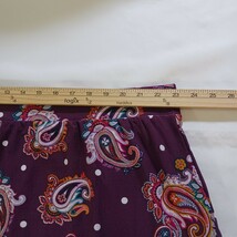 Terra & Sky TS39849 Women's Red Paisley Pull-On Skirt Plus Size 3X (24W-26W) image 14