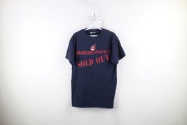 Vintage 90s Mens Small Faded Spell Out Chief Wahoo Cleveland Indians T-Shirt - £30.99 GBP
