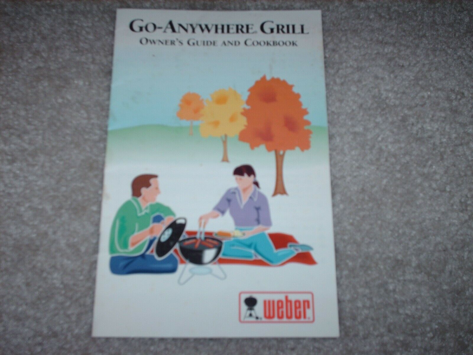 Vintage Weber Go - Anywhere Grill Owner's Guide and Cookbook Cooking Chart - £15.63 GBP