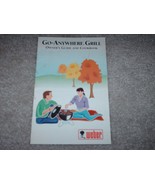 Vintage Weber Go - Anywhere Grill Owner&#39;s Guide and Cookbook Cooking Chart - $26.94 CAD