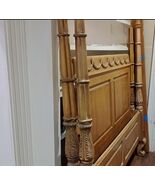 Wooden Four Poster Bed Frame with Ornate Detailing - $1,163.99