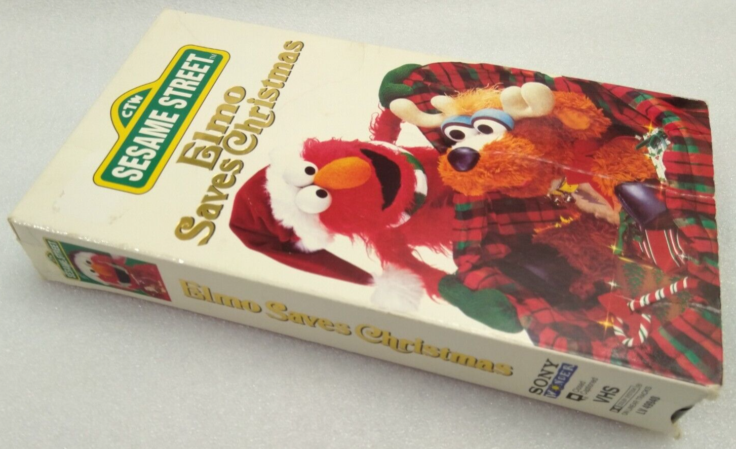 VHS Sesame Street Elmo Saves Christmas (VHS, 1996, Slipsleeve) VHS