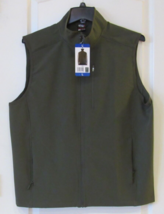 32 Degree Heat Soft Shell Full Zip Mock Neck Vest Green Men&#39;s Sz M NTW - $399.63 MXN