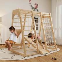 Indoor Jungle Gym, Montessori Climbing Toys, Toddler Indoor Playground S... - $932.25 CAD