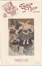 Missy&#39;Toe Reindeer Angel Pattern Twice as Nice Stuffed Animal Doll No. 150 - £7.99 GBP