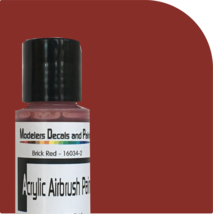 Brick Red 1oz Acrylic Air Brush Paint - $4.90