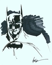 Ande Parks Original 11x17&quot; DC Comics Art Sketch Batman The Dark Knight Detective - $98.99