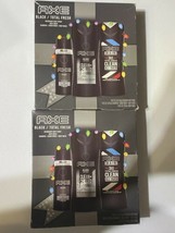 AXE 2 Black/Total Fresh Gift Sets Deoderant Body Spray, Bodywash 3-in-1 Shampoo - £38.86 GBP