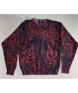 Ralph Lauren Blue Label 100% Lambs Wool Knit Women&#39;s M Crewneck Red Wine... - $80.94 CAD