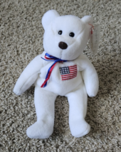 LiBEARty Beanie Baby TY 4th of July 3rd Generation Rare Georgia 1996 Style #4057 - £11,799.43 GBP