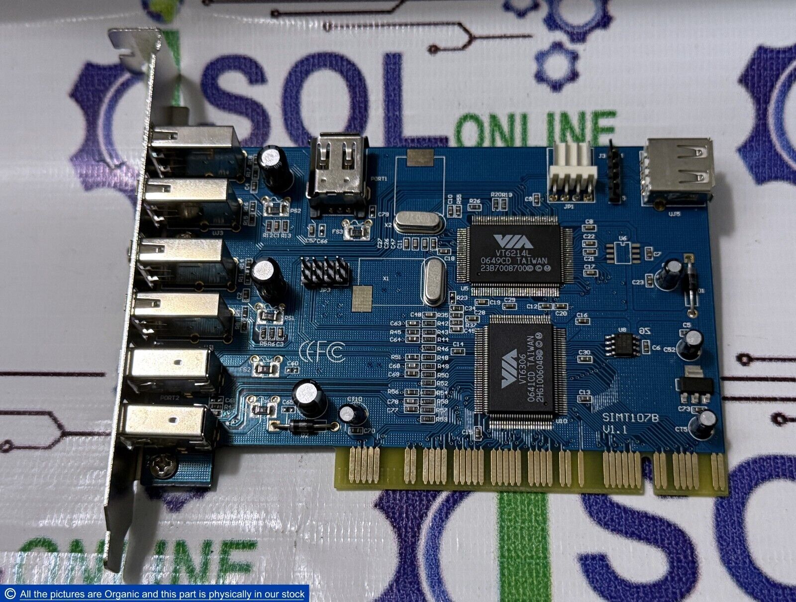 Delock SIMT107B V1.1 PCI IF Card W/ 4 USB &amp; 2 FireWire Port ZUC2401/91-0... - $97.00