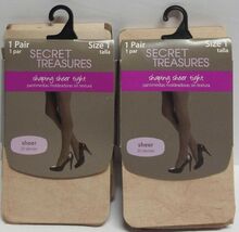 Secret Treasures Shaping Sheer Tights 1 Pair  Size 1 Cocoa Lot Of 2(LOC ... - $270.05 MXN