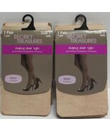 Secret Treasures Shaping Sheer Tights 1 Pair  Size 1 Cocoa Lot Of 2(LOC ... - €12,75 EUR