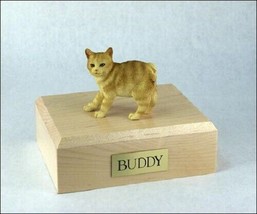 Manx Red Tabby Cat Figurine Pet Cremation Urn Available in 3 Dif Colors/ 4 Sizes - £135.88 GBP+