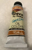 New  Shiva by Delta Quick Dry Art Oil Paint Terra  Cotta 1.25 oz  35 ml tube - £6.19 GBP