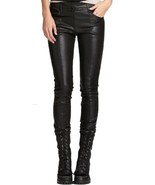 Leather Pants Size Leggings Womens Pant Rise Vegan Skinny Trousers Soft ... - $108.55