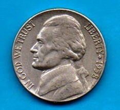 1958 D Jefferson Nickel - Circulated - Strong features - About XF - $4.99