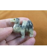 Y-CAM-27 gray CAMEL camels desert SOAPSTONE FIGURINE gemstone carving dr... - $160.27 MXN