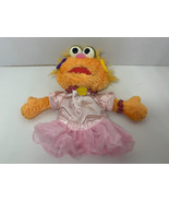 Gund Sesame Street Zoe 2003 hand puppet pink ballet tutu dress plush 75859 - £6.22 GBP