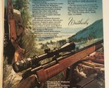 1982 Weatherby Mark V Magnum Vintage Print Ad Advertisement pa12 - $7.91
