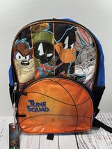 Space Jam Looney Tunes Backpack Tune Squad 2021 Book Bag Laptop Reflective 17” - £9.43 GBP