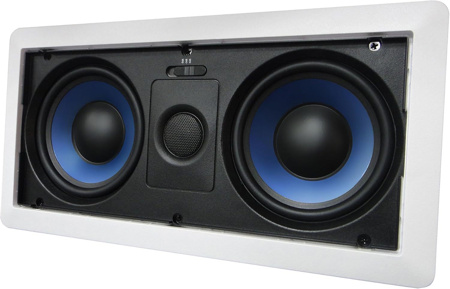 5252W Silver Ticket In-Wall Speaker With, Dual 5.25 Inch In-Wall Center Channel  			