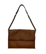 Sam Hadley Brown Shoulder Bag Womens Western Faux Leather Studded Flap P... - $14.25 CAD