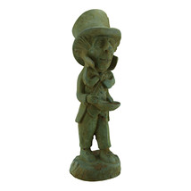 Zeckos Mad Hatter Alice in Wonderland Verdigris Finish Cement Statue 19 in. - £93.44 GBP