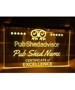 Pub Shed Advisor Personalized Led Neon Sign Illuminated Bar Award Certif... - £20.90 GBP+
