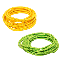 Elastic No Tie Shoelaces for Adults and Children (2-Pack) Green and Yellow - $7.99